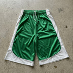 Color-blocked Drawstring Casual 1/2 Shorts