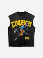 Cowboy Rodeo Dreams Print Tank Top