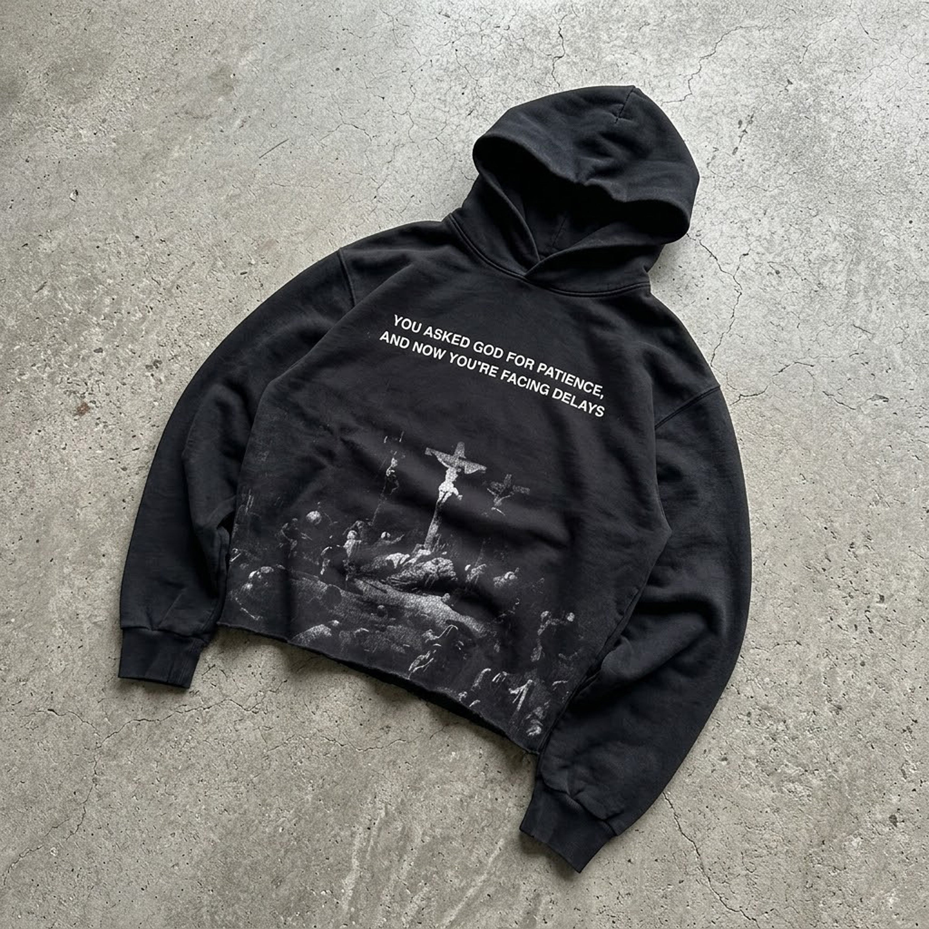 Asked God For Patience Casual Street Hoodie
