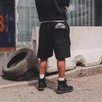 Men's Fashion Cd Embroidered Drawstring Sports Shorts
