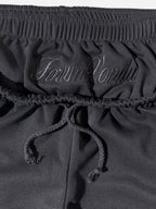 Hiphop Embroidery Star Double Waistband Sweatpants