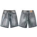 Y2k Trendy Rhinestone Loose Denim Shorts