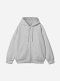 450g Heavy Cotton Solid Color Zippered Hoodie