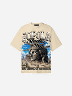 The Desert Of The Statue Of Liberty Vintage Graphic Cotton T-shirt