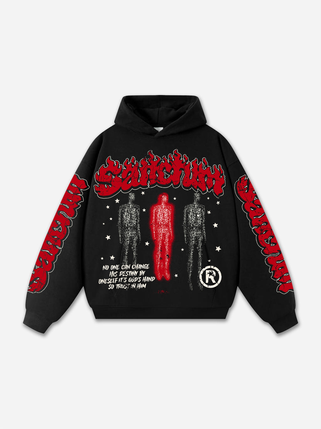 Sanctum God-centered Vintage Graphic Oversized Hoodie