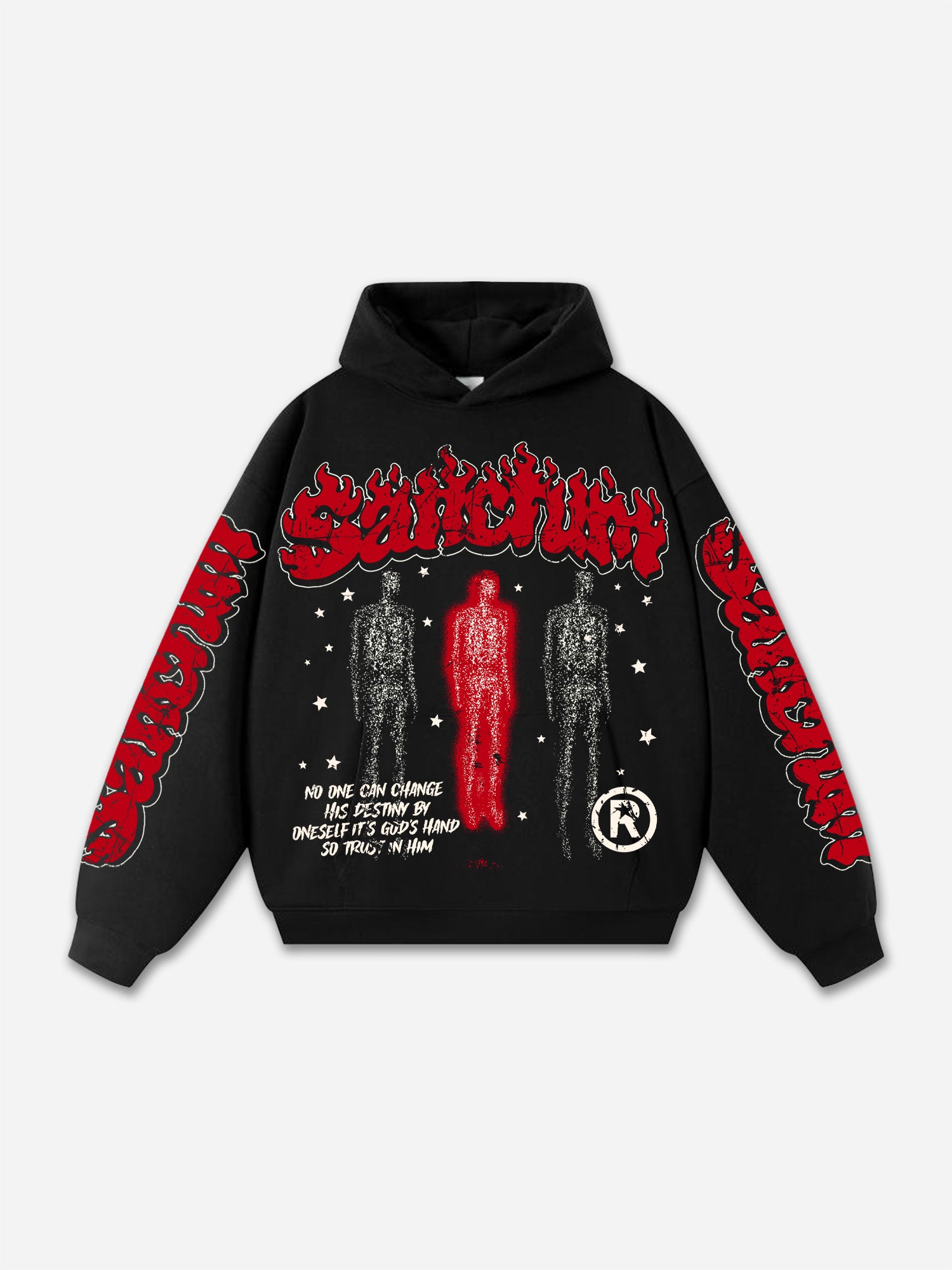 Sanctum God-centered Vintage Graphic Oversized Hoodie