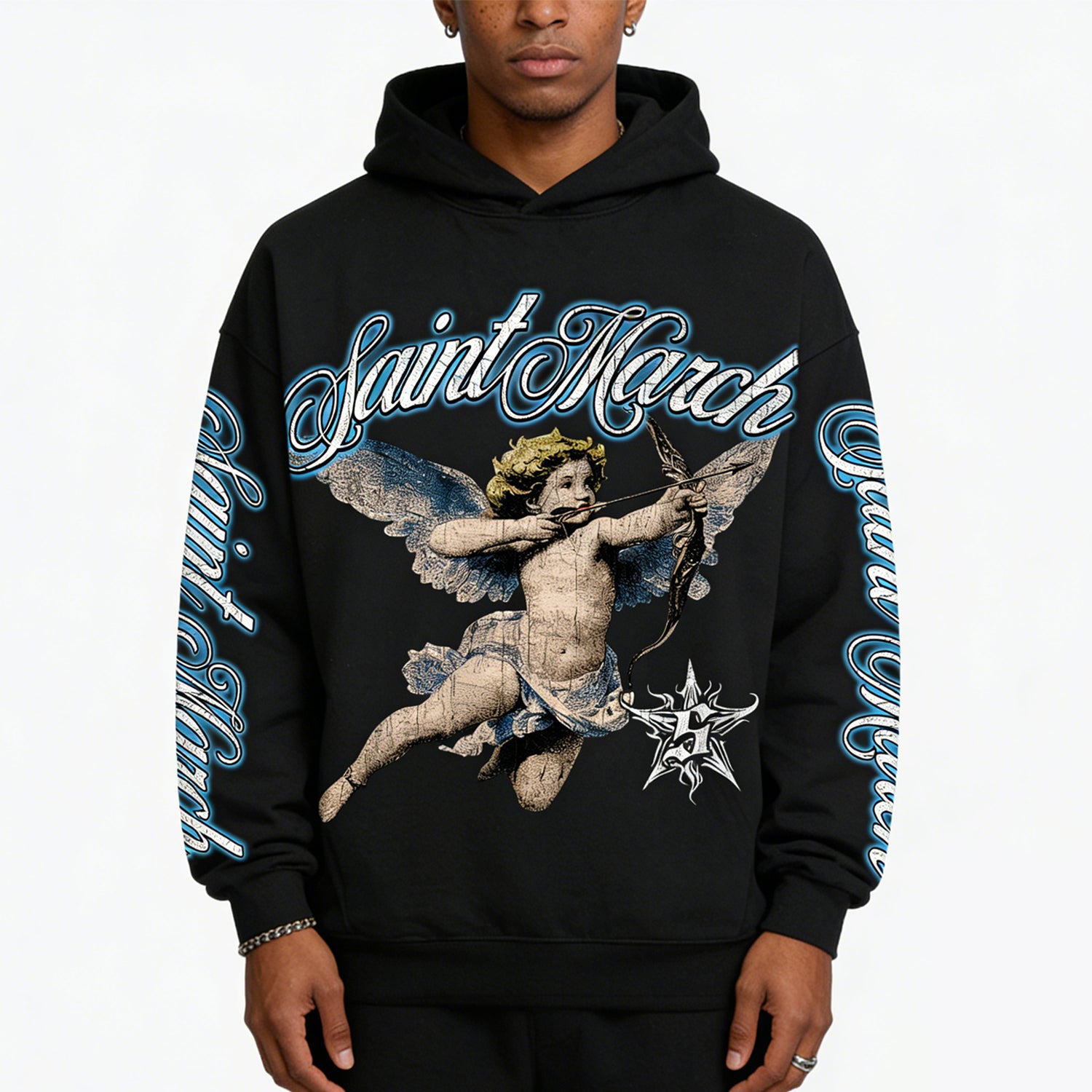 Saint March Angel Graphic Hoodie