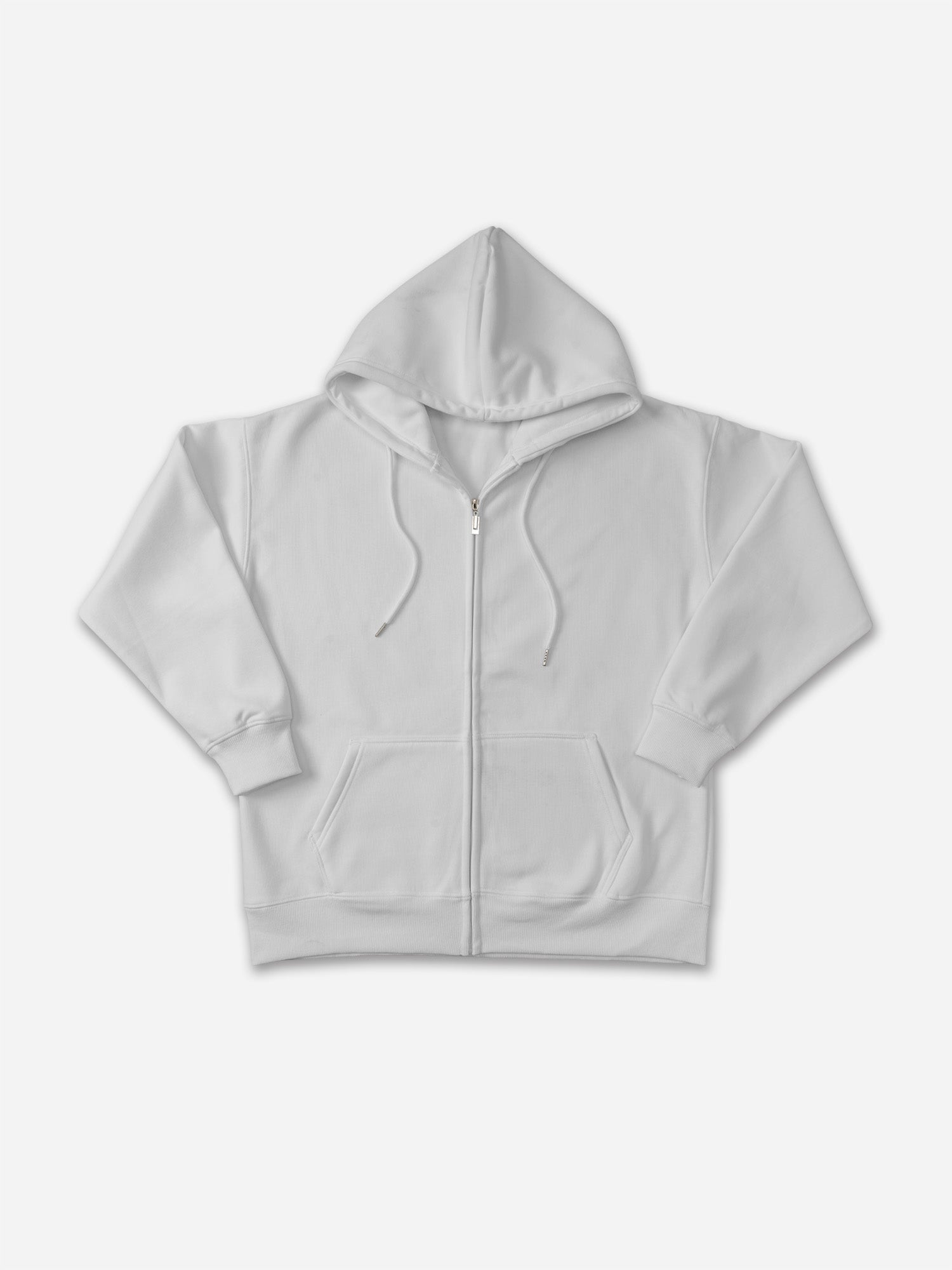 450g Heavy Cotton Solid Color Zippered Hoodie