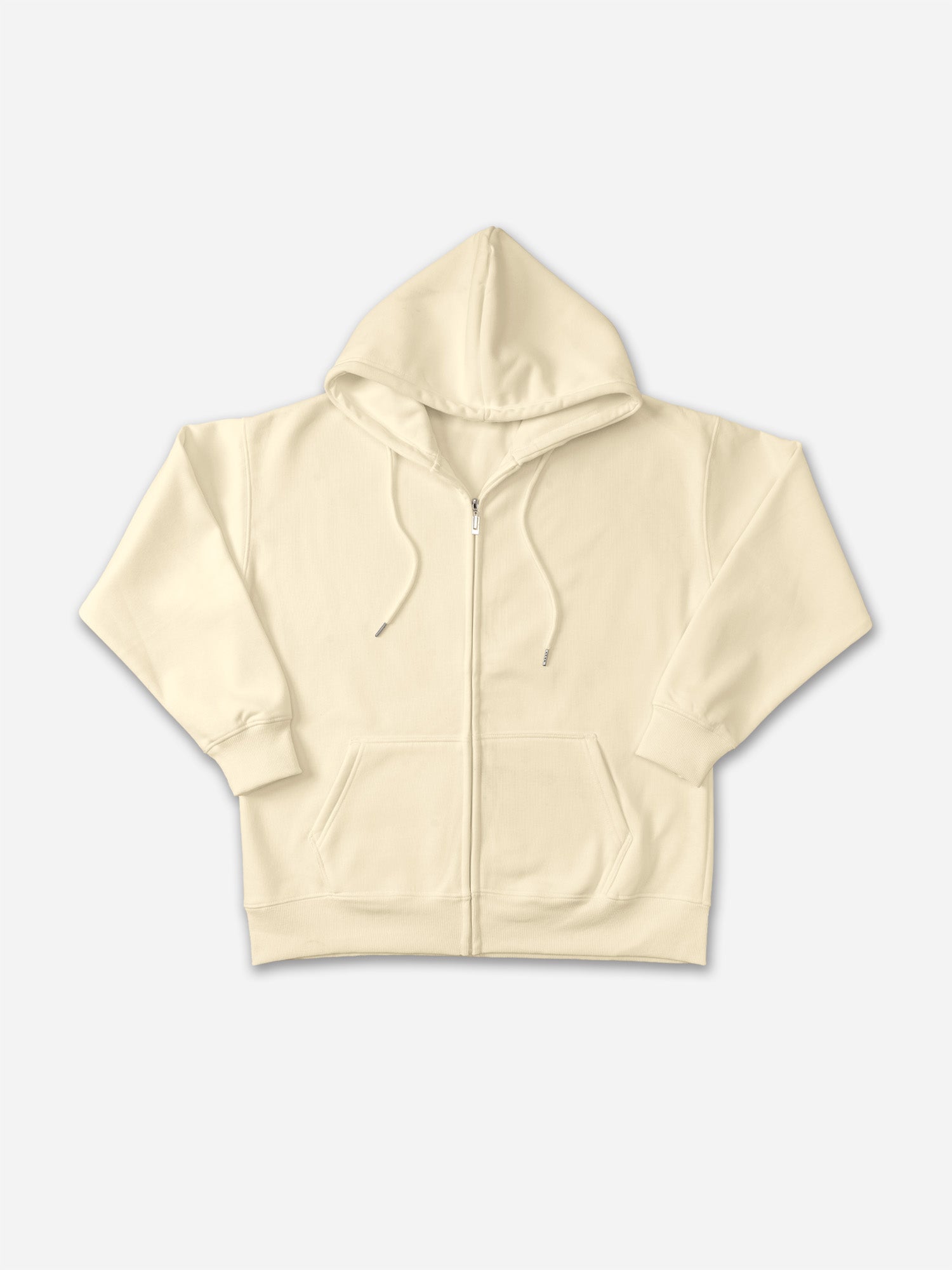 450g Heavy Cotton Solid Color Zippered Hoodie