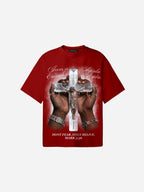 Jesus Is Enough Vintage Graphic Cotton T-shirt