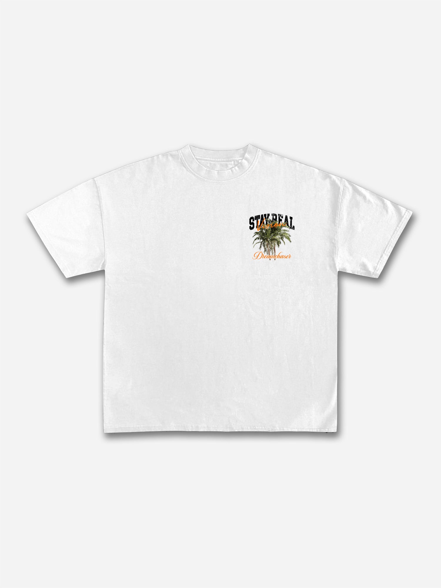 Stay Real Coconut Vacation Vintage Graphic Cotton T-shirt