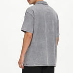 Retro Pure Cotton Casual Collared Short-sleeved Polo Shirt
