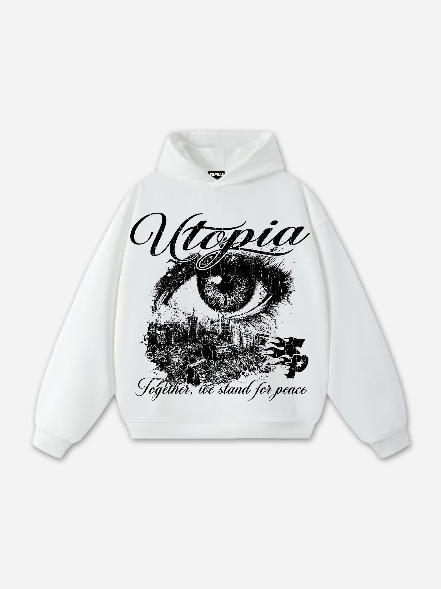 Utopia Vintage Graphic Hoodie