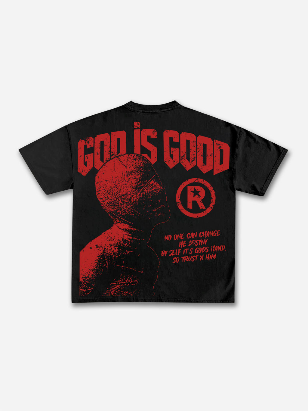 God Is Good-vintage Destiny Mummy Graphic Cotton T-shirt
