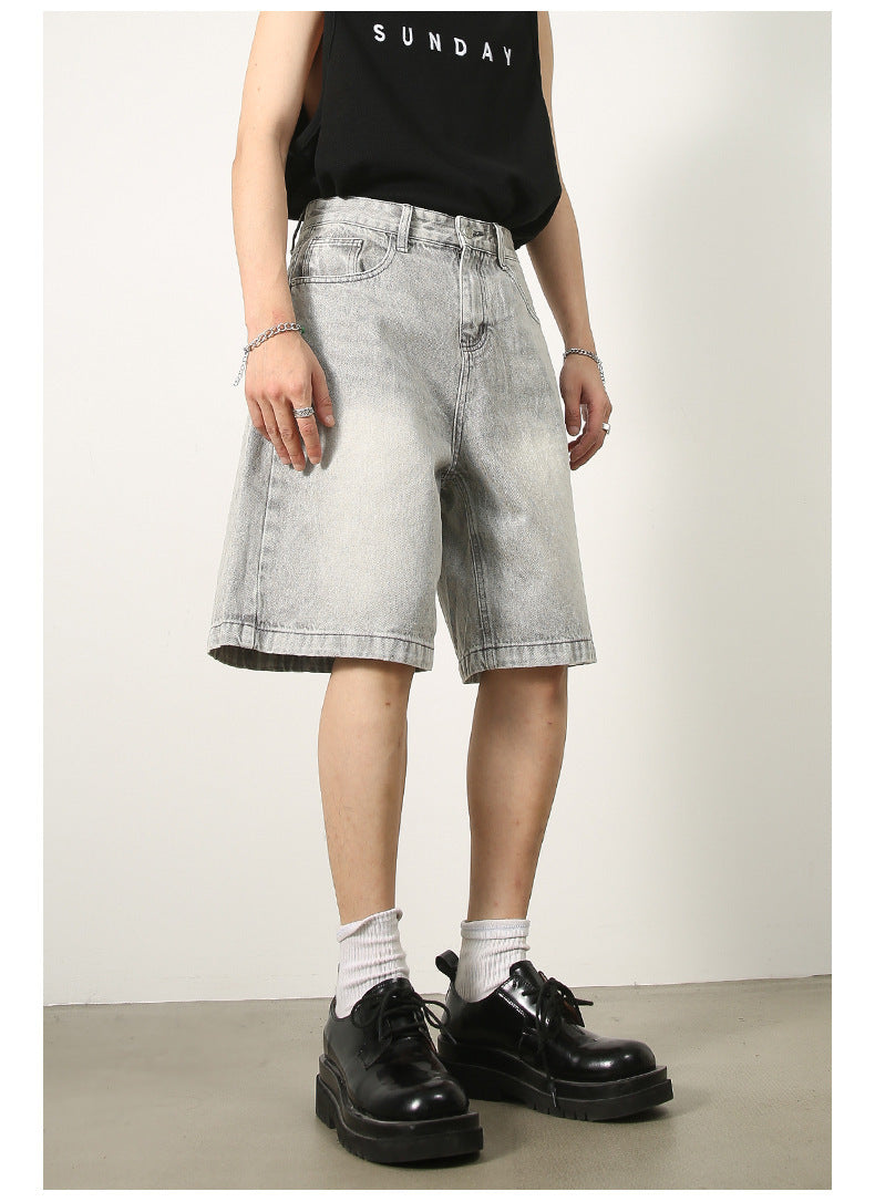 Vintage Distressed Denim Shorts