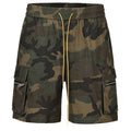 Men's Streetwear Camo Denim Shorts