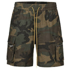 Men's Streetwear Camo Denim Shorts