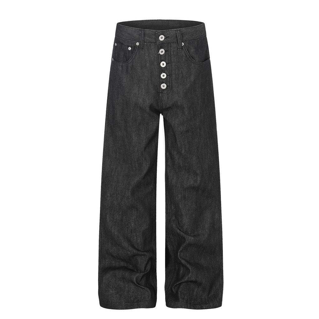Men's Retro Selvedge Denim Baggy Jeans