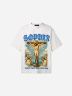 Sopula Portrait Of Jesus Artistic Graphic Cotton T-shirt