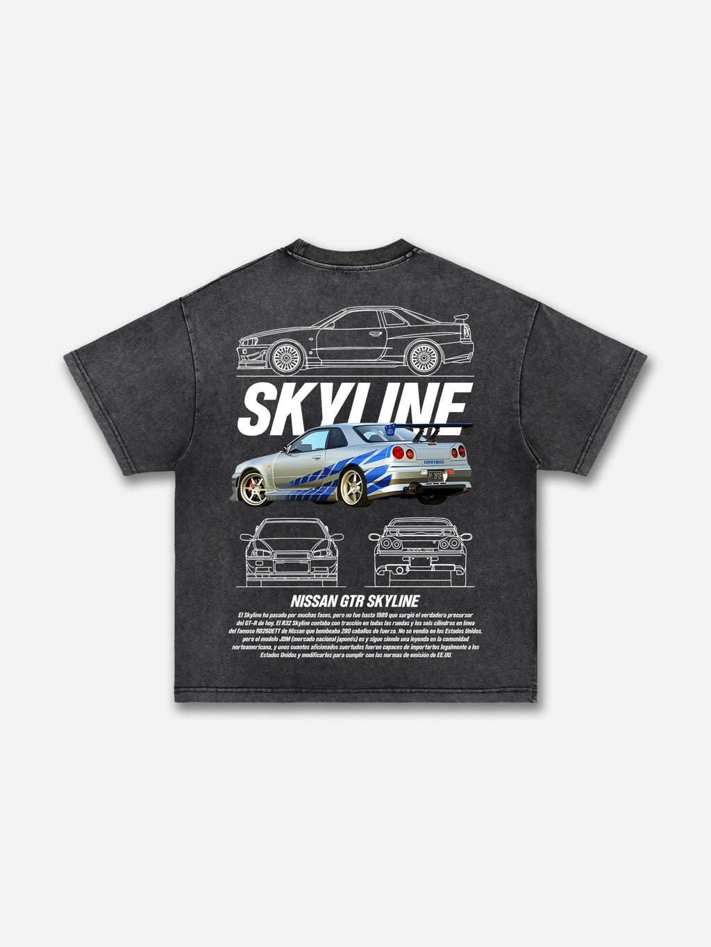 Men's Casual Vintage Car Washed T-shirt