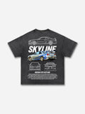 Men's Casual Vintage Car Washed T-shirt