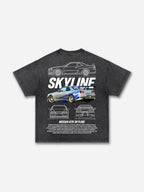 Men's Casual Vintage Car Washed T-shirt