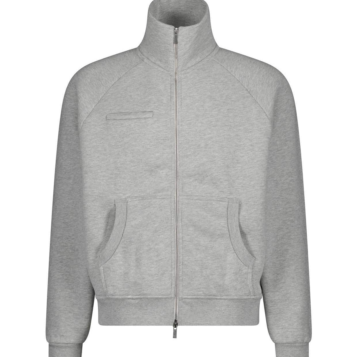 Men's Multi-pocket Zipper Sweatshirt And Sweatpants Set