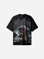 Will God Always Love Me？ Crying Angel Vintage Graphic Cotton T-shirt