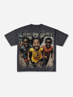 Vintage‘god's Child, All For His Glory’graphic Cotton T-shirt
