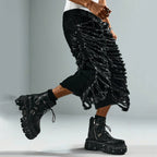 Men's Y2k Hip Hop Style Ripped Denim Shorts