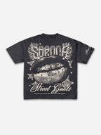 Street Goals Lip Braces Make Vintage Printed Graphic Cotton T-shirt