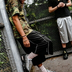 Men's Fashionable Color-blocked Loose Casual Athletic Shorts