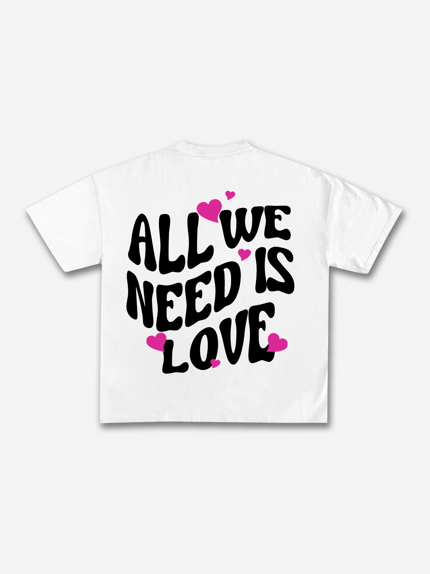 All We Need Is Love Graphic Cotton T-shirt