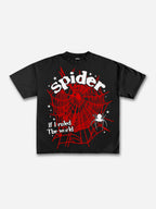 Spider Web If I Ruled The World Vintage Graphic Cotton T-shirt