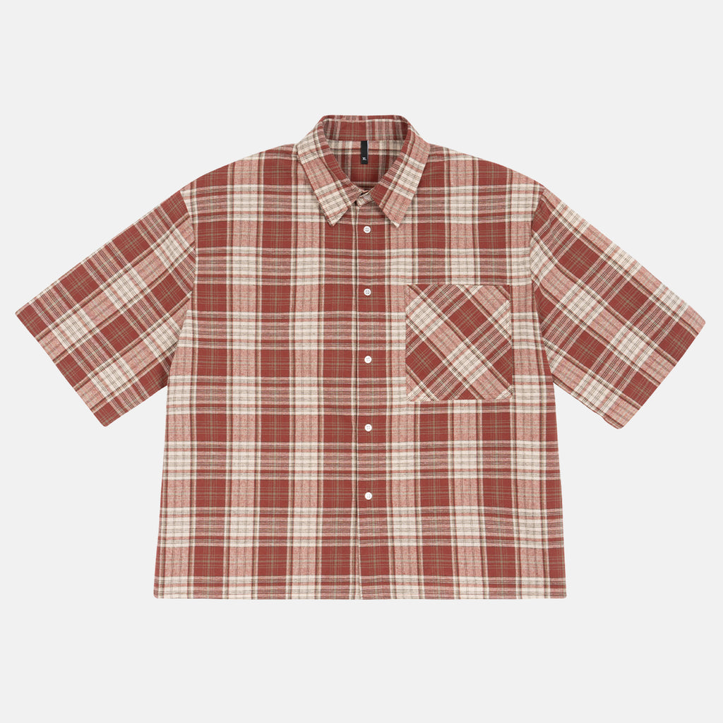 Graffiti Clown Head Graphic Plaid Jacket Shirt