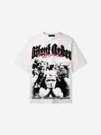 Blind Mute Bound Vintage Angel Graphic Cotton T-shirt