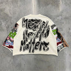 Mental Health Matters Graffiti Style Retro Graphic Boxy Crop T-shirt