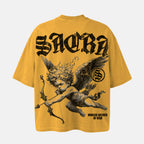 Sacra Angel Winged Archer Of War Graphic Cotton T-shirt