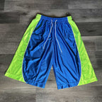 Men's Stylish And Unique Color-blocked Drawstring Casual 1/2 Shorts