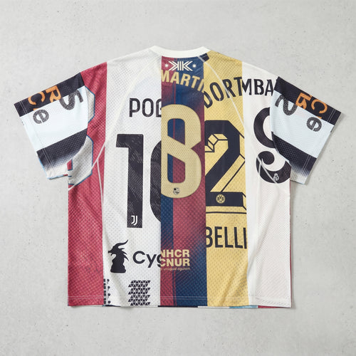 Classic Team Patchwork Print Mesh Jersey