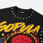 Sopula Burning Soul Hot-fix Rhinestone Technique Graphic Tank Top