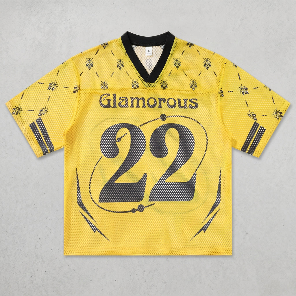 Bee Print No. 22 Mesh Jersey