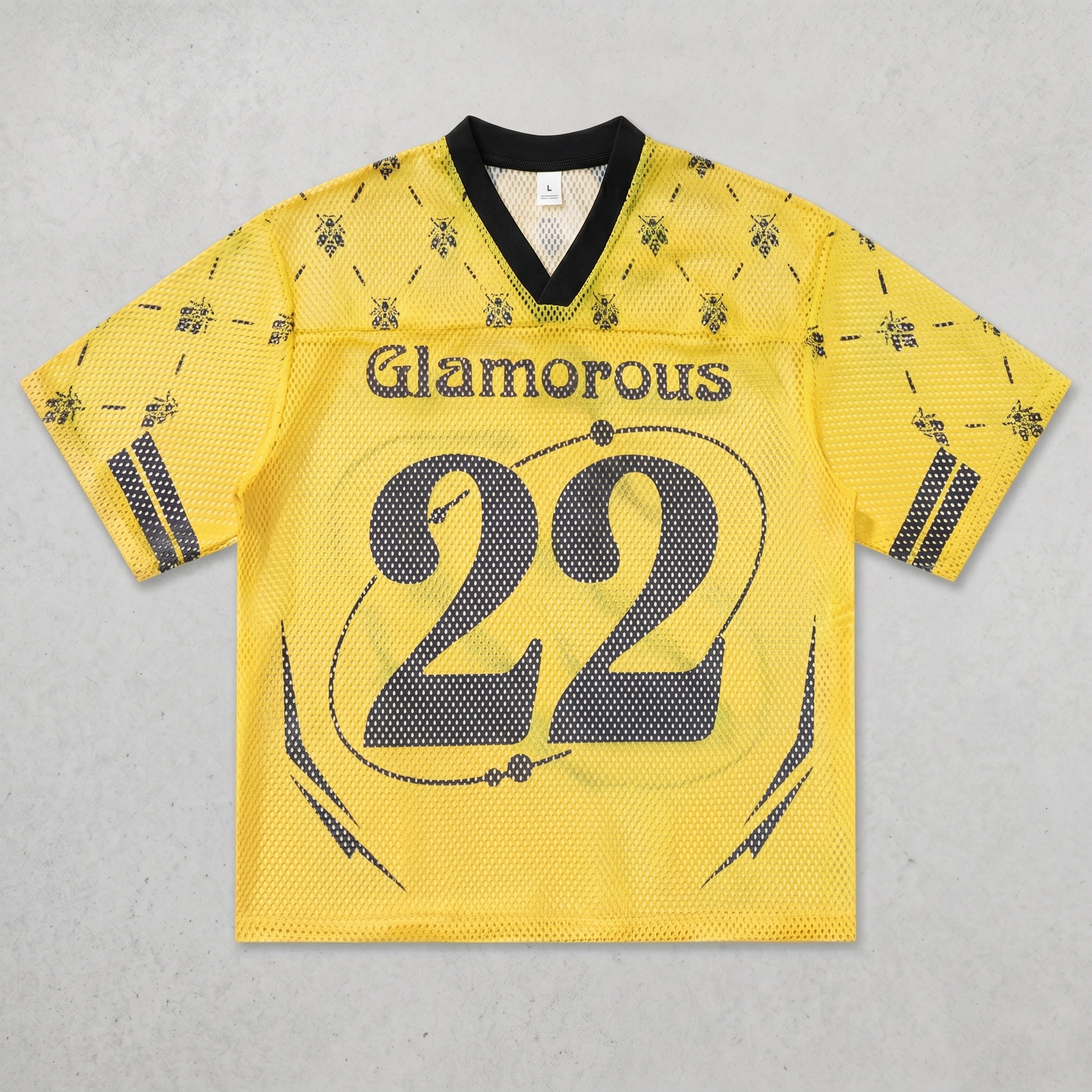 Bee Print No. 22 Mesh Jersey