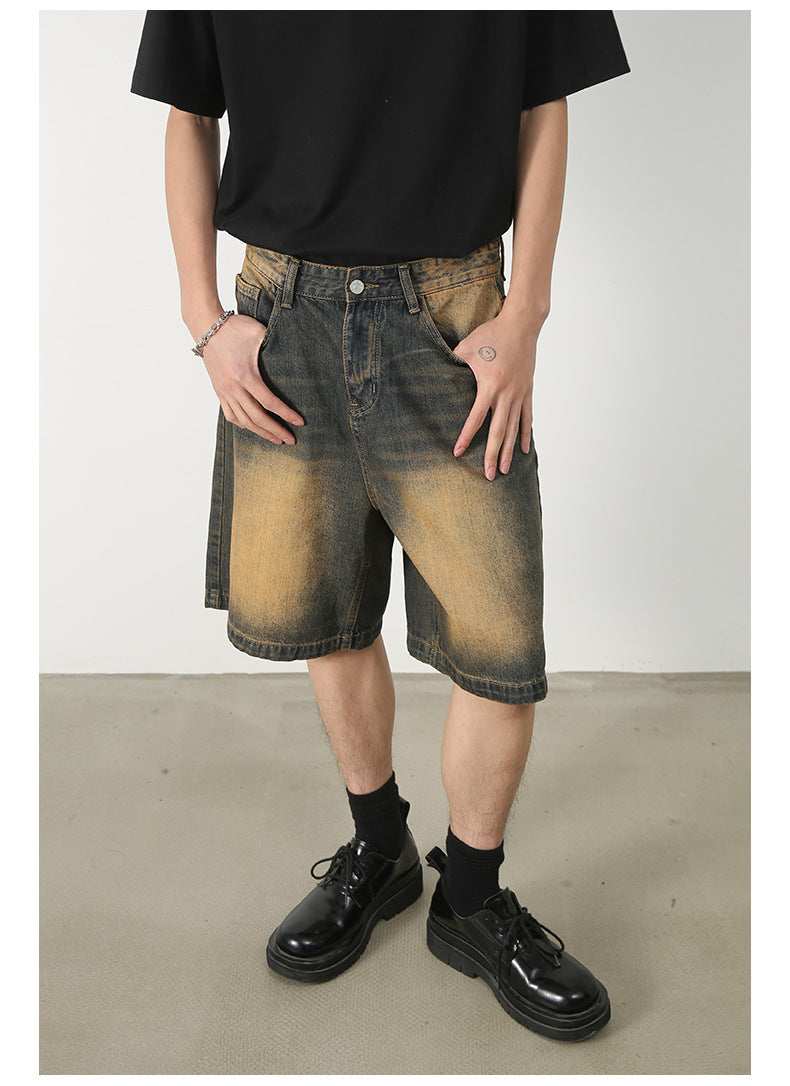Vintage Distressed Denim Shorts