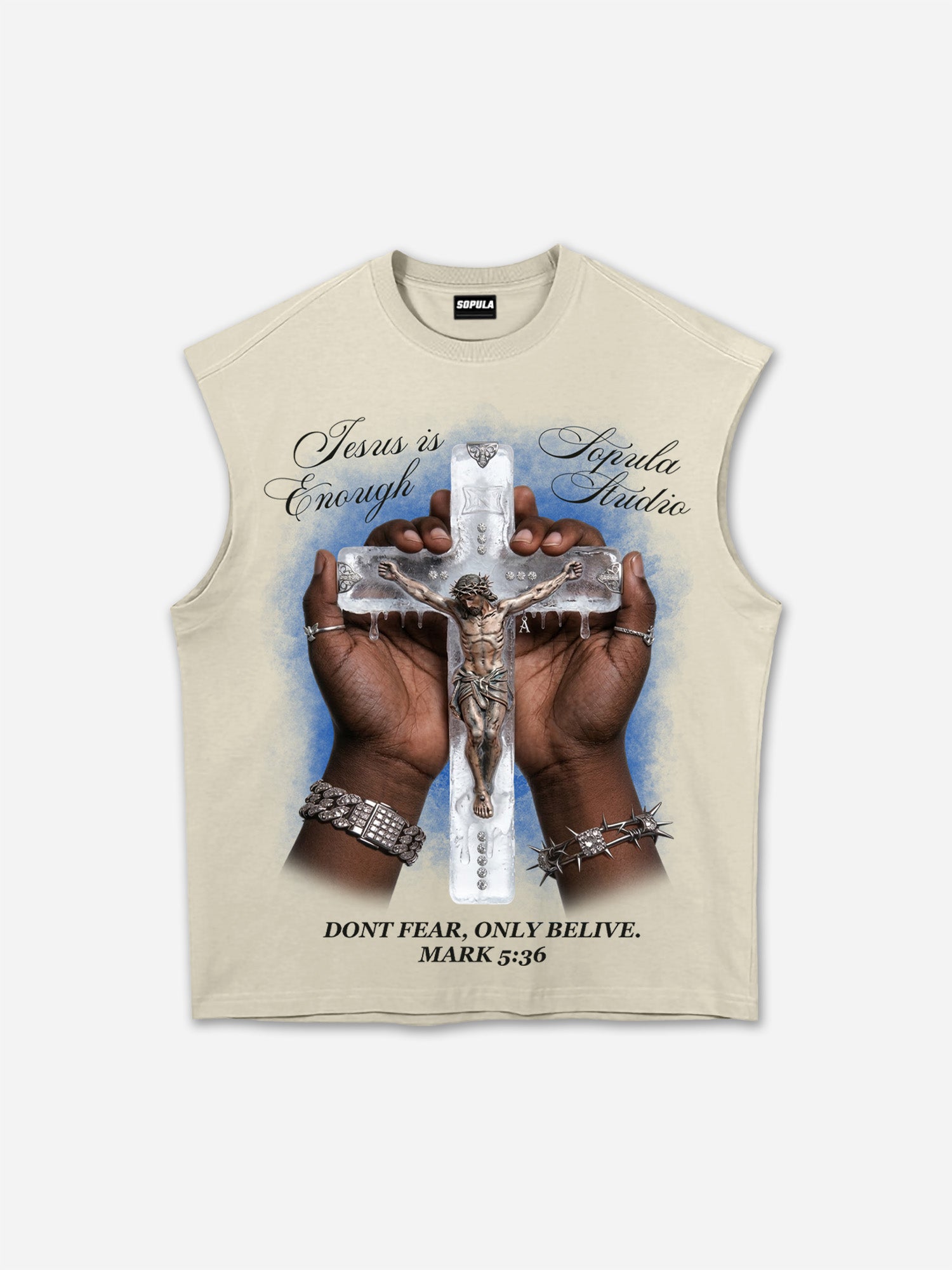 Jesus Is Enough Vintage Graphic Tank Top