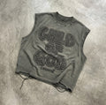 Jesus Child Of God Alphabet Graffiti Graphic Worn-out Boxy Tank Top