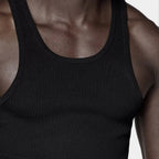 Men's Cotton Ribbed Sleeveless Sports Tank Top