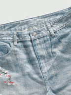 Streetwear Japanese Floral Shorts Jorts