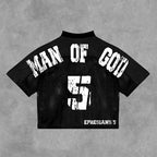 Vingate God's Child Man Of God Blokecore V-neck Mesh Jersey