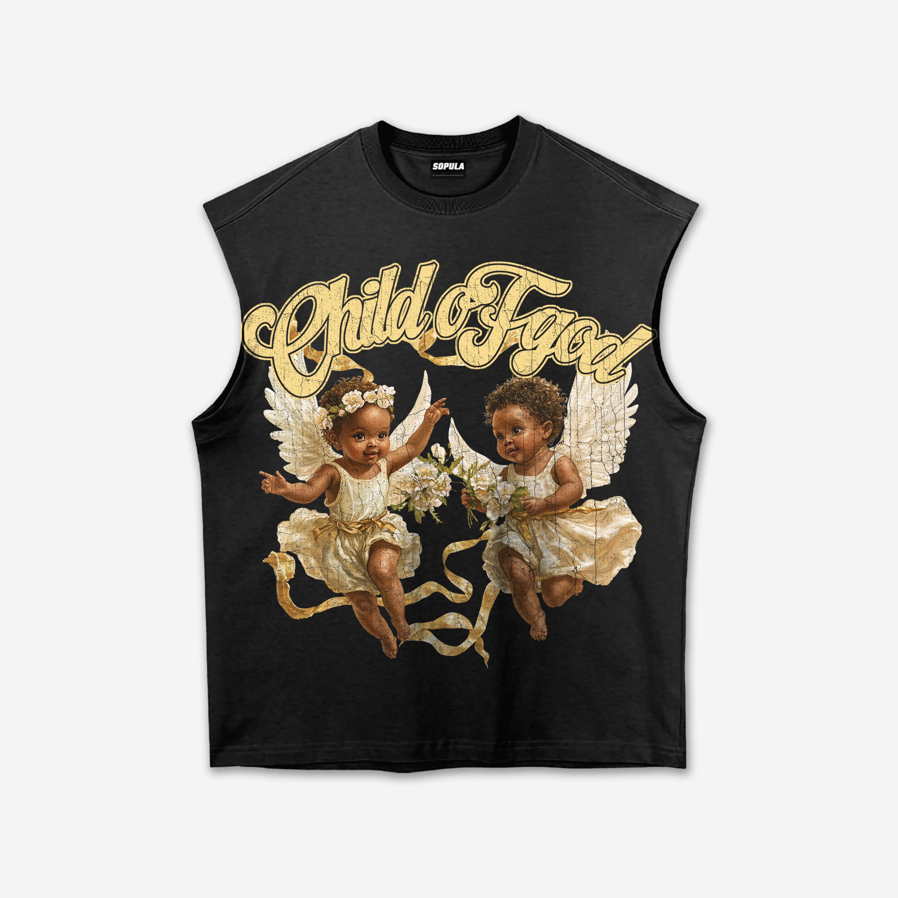 Child Of God Vintage Font Graphic Tank Top